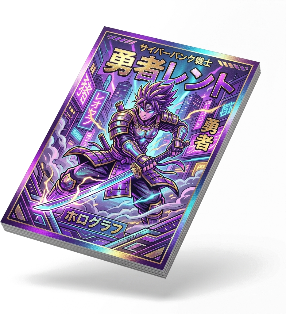 Holographic Foil Art Poster